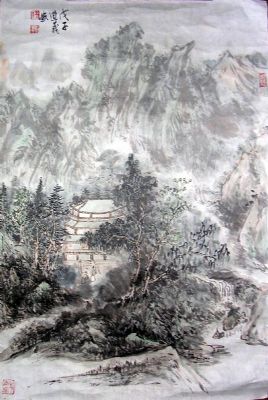 作者：钟道义&nbsp;山水&nbsp;￥：赏真阁藏品&nbsp;单击鼠标查看详细介绍！