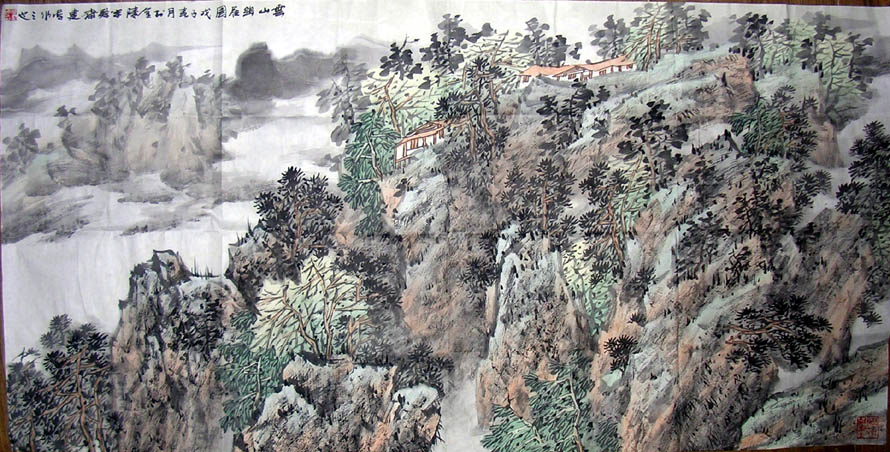 作者：倪建鸣&nbsp;山水&nbsp;￥：协商&nbsp;单击鼠标查看大图！