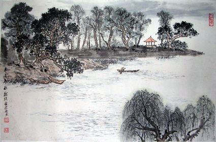 作者：魏镇&nbsp;山水&nbsp;￥：赏真阁藏品&nbsp;单击鼠标查看详细介绍！