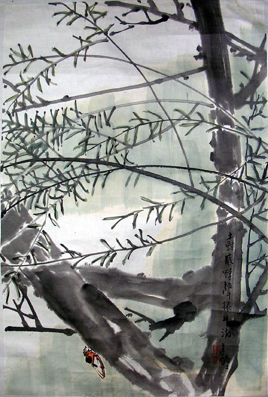 作者：张继馨&nbsp;花鸟&nbsp;￥：赏真阁藏品&nbsp;单击鼠标查看大图！