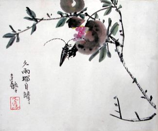 作者：张继馨&nbsp;花鸟&nbsp;￥：赏真阁藏品&nbsp;单击鼠标查看详细介绍！