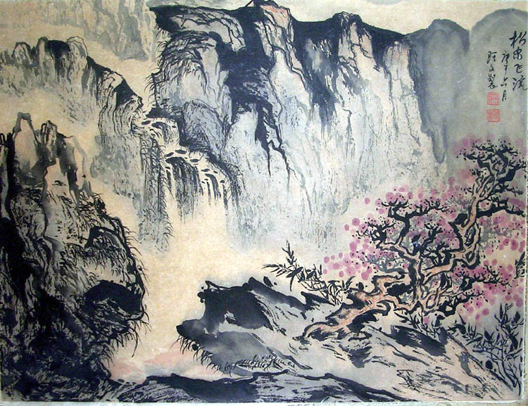 作者：潘琪文&nbsp;山水&nbsp;￥：1000&nbsp;单击鼠标查看大图！