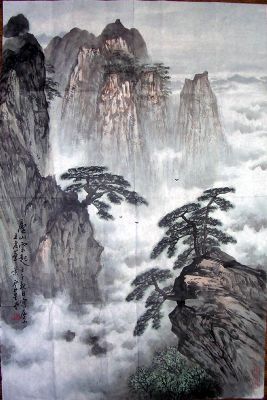 作者：卢星堂&nbsp;庐山云起图之庐山五老峰&nbsp;￥：赏真阁藏品&nbsp;单击鼠标查看详细介绍！