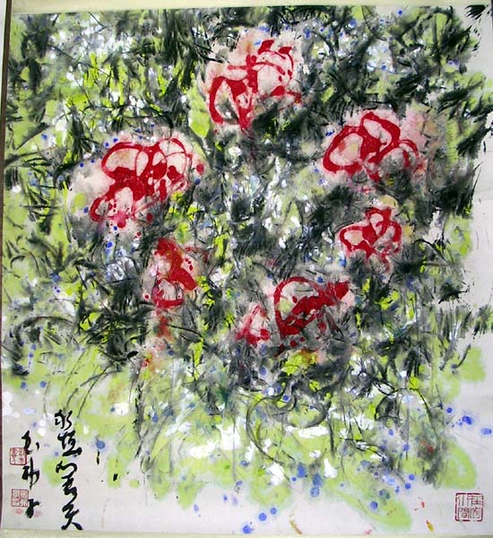 作者：玉弗子&nbsp;花鸟&nbsp;￥：协商&nbsp;单击鼠标查看大图！