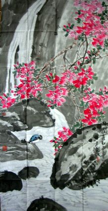 作者：张继馨&nbsp;花鸟&nbsp;￥：赏真阁藏品&nbsp;单击鼠标查看详细介绍！