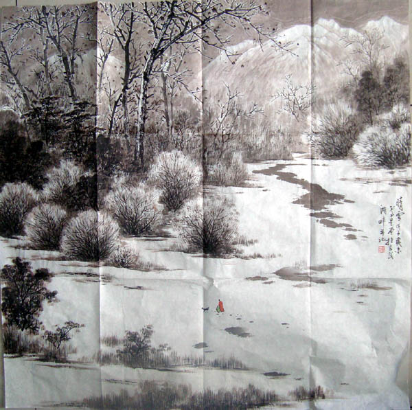 作者：卢星堂&nbsp;山水&nbsp;￥：赏真阁藏品&nbsp;单击鼠标查看大图！