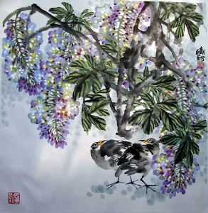 作者：邱炽铭&nbsp;花鸟&nbsp;￥：赏真阁藏品&nbsp;单击鼠标查看详细介绍！