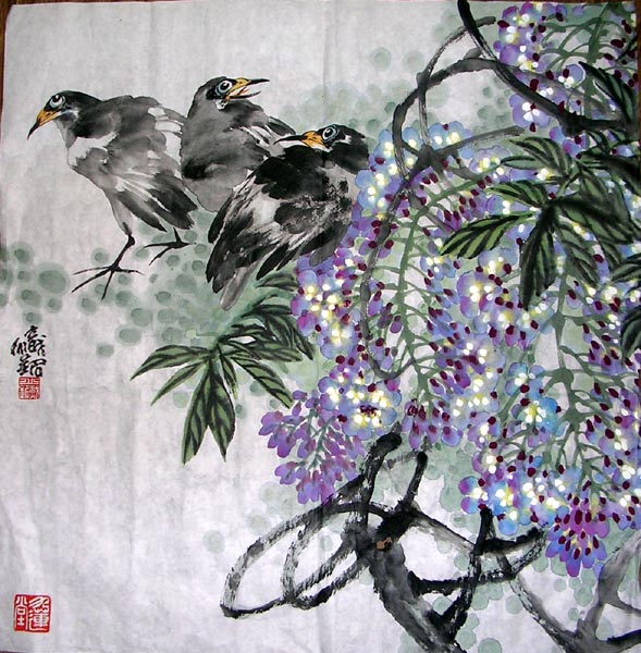 作者：邱炽铭&nbsp;花鸟&nbsp;￥：协商&nbsp;单击鼠标查看大图！