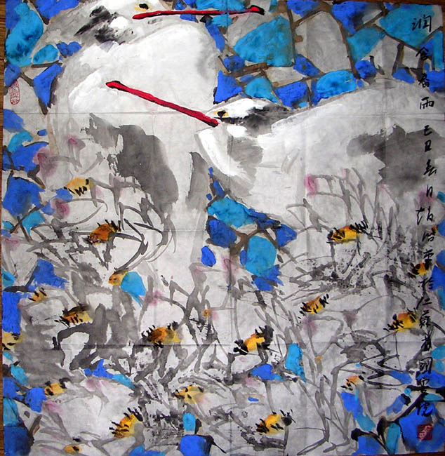 作者：赵治平&nbsp;花鸟&nbsp;￥：协商&nbsp;单击鼠标查看大图！