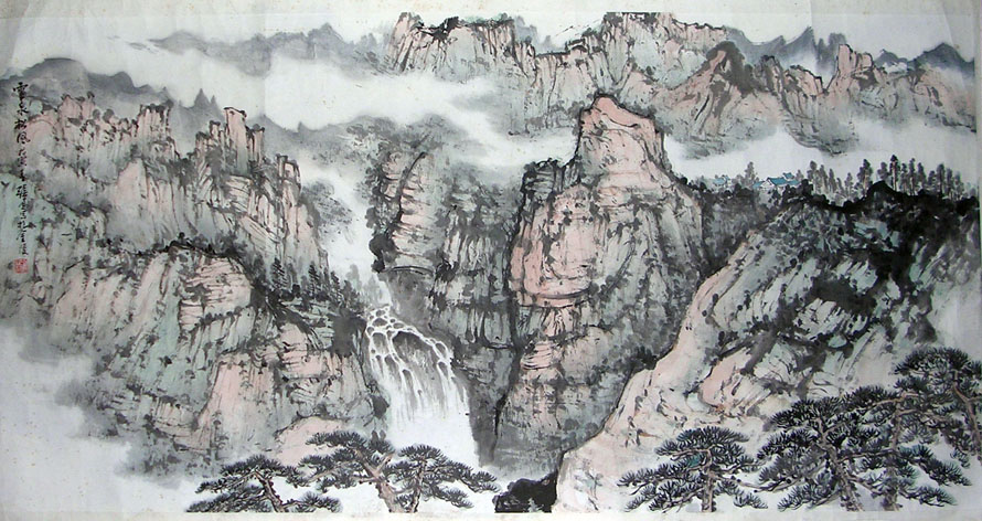 作者：张尔宾&nbsp;山水&nbsp;￥：藏品&nbsp;单击鼠标查看大图！