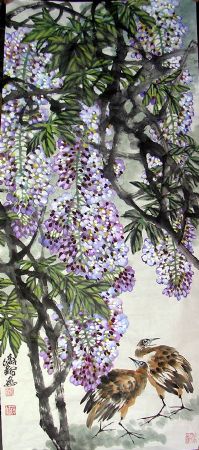 作者：邱炽铭&nbsp;  花鸟&nbsp;￥：赏真阁藏品&nbsp;单击鼠标查看详细介绍！