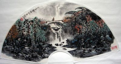 作者：张乃冬&nbsp;山水扇面&nbsp;￥：1000&nbsp;单击鼠标查看详细介绍！