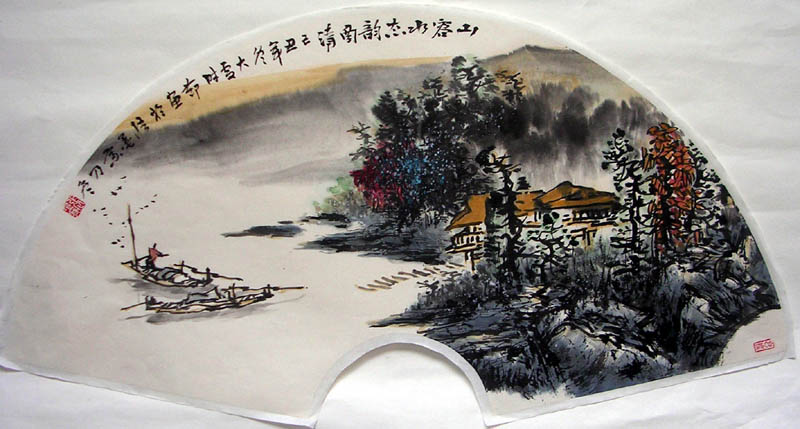 作者：张乃冬&nbsp;山水扇面&nbsp;￥：1000&nbsp;单击鼠标查看大图！