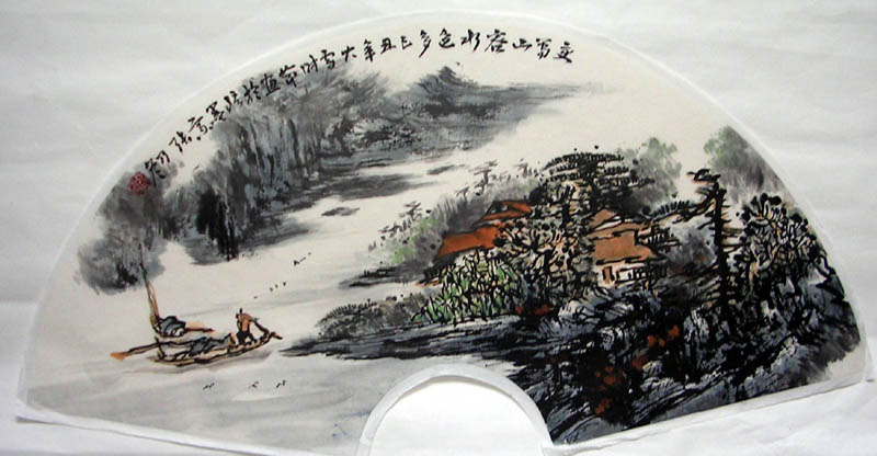 作者：张乃冬&nbsp;山水扇面&nbsp;￥：1000&nbsp;单击鼠标查看大图！