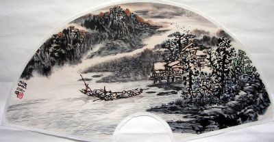 作者：张乃冬&nbsp;山水扇面&nbsp;￥：1000&nbsp;单击鼠标查看详细介绍！