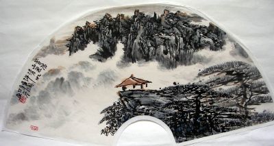 作者：张乃冬&nbsp;山水扇面&nbsp;￥：1000&nbsp;单击鼠标查看详细介绍！