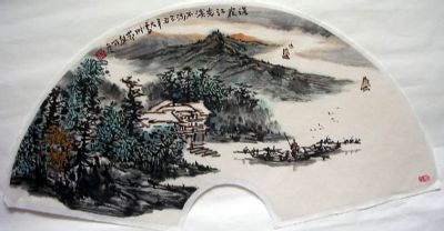 作者：张乃冬&nbsp;山水扇面&nbsp;￥：1000&nbsp;单击鼠标查看详细介绍！