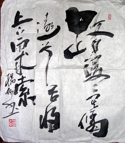 作者：杨柳&nbsp;  书法 &nbsp;￥：100&nbsp;单击鼠标查看大图！