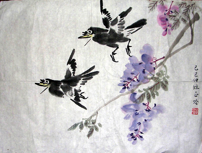 作者：张正吟&nbsp;  花鸟&nbsp;￥：协商&nbsp;单击鼠标查看大图！