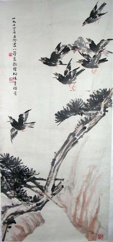 作者：张正吟&nbsp;花鸟&nbsp;￥：赏真阁藏品&nbsp;单击鼠标查看详细介绍！