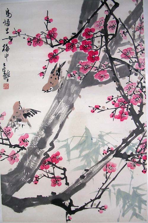 作者：张继馨&nbsp;花鸟&nbsp;￥：协商&nbsp;单击鼠标查看大图！