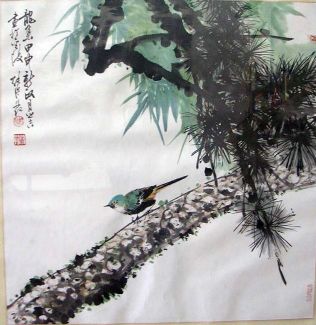 作者：徐纯原&nbsp;双龙集会 花鸟&nbsp;￥：赏真阁藏品&nbsp;单击鼠标查看详细介绍！