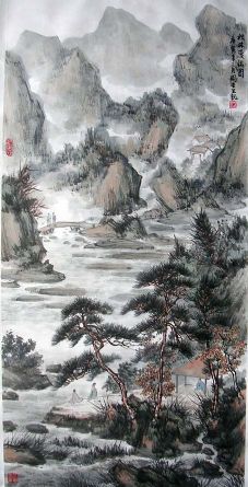 作者：周杏生&nbsp;山水&nbsp;￥：协商&nbsp;单击鼠标查看详细介绍！