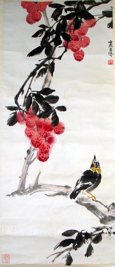 作者：张正吟&nbsp;花鸟 吉利图&nbsp;￥：协商&nbsp;单击鼠标查看大图！