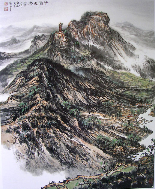 作者：萧 平&nbsp;牛首山之春&nbsp;￥：赏真阁藏品&nbsp;单击鼠标查看大图！