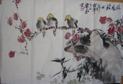 作者：萧 平&nbsp;花鸟 秋风枝上&nbsp;￥：协商&nbsp;单击鼠标查看详细介绍！