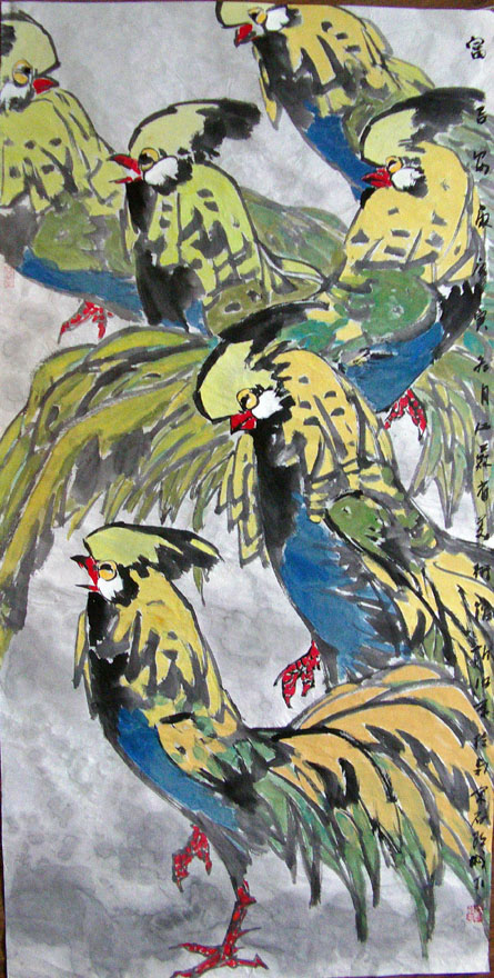 作者：赵治平&nbsp;花鸟&nbsp;￥：协商&nbsp;单击鼠标查看大图！