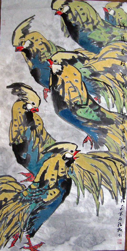 作者：赵治平&nbsp;花鸟&nbsp;￥：协商&nbsp;单击鼠标查看大图！