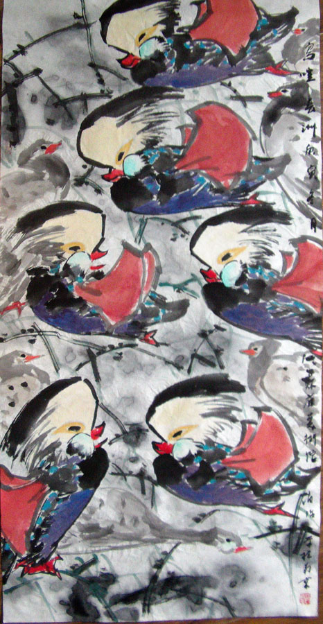 作者：赵治平&nbsp;花鸟&nbsp;￥：协商&nbsp;单击鼠标查看大图！