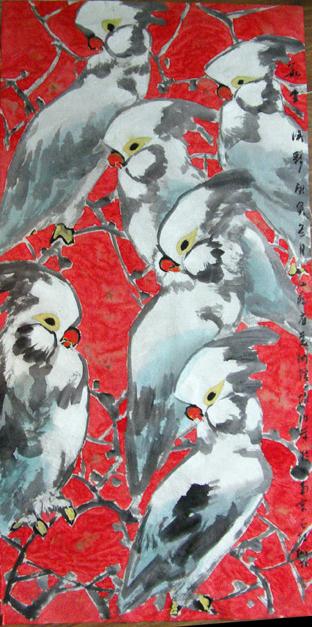 作者：赵治平&nbsp;花鸟&nbsp;￥：协商&nbsp;单击鼠标查看大图！