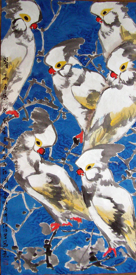 作者：赵治平&nbsp;花鸟&nbsp;￥：协商&nbsp;单击鼠标查看大图！