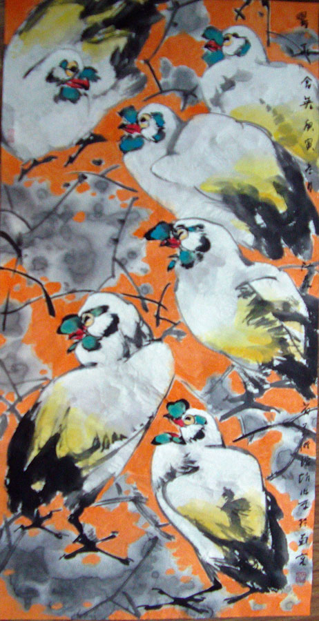 作者：赵治平&nbsp;花鸟&nbsp;￥：协商&nbsp;单击鼠标查看大图！