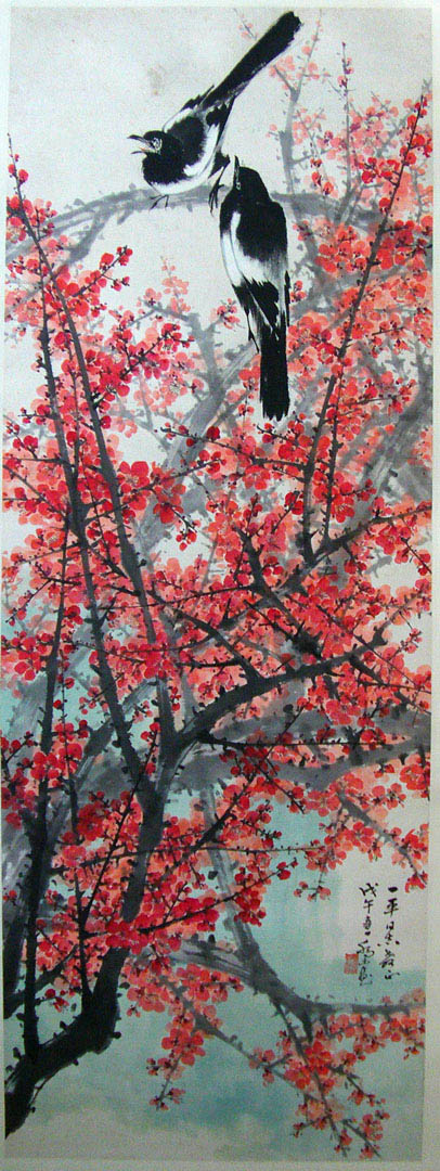 作者：乔木&nbsp;喜鹊登梅&nbsp;￥：赏真阁藏品&nbsp;单击鼠标查看大图！