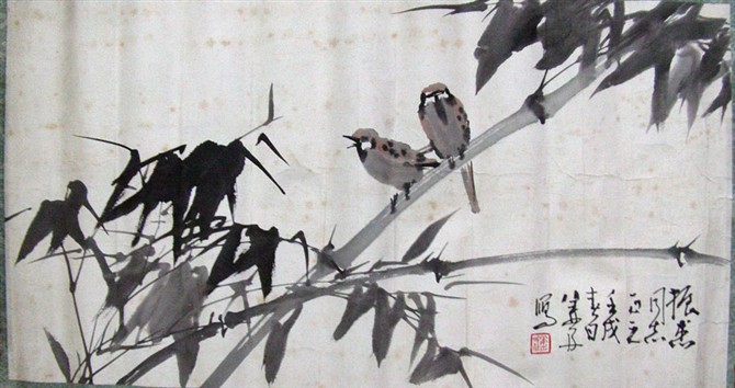 作者：姜 舟&nbsp;花鸟&nbsp;￥：协商&nbsp;单击鼠标查看大图！