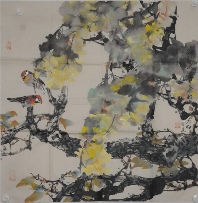 作者：徐源绍&nbsp;花鸟&nbsp;￥：协商&nbsp;单击鼠标查看大图！