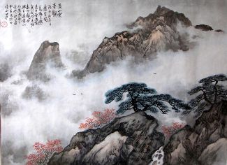 作者：卢星堂&nbsp;卢星堂 《黄山云起》&nbsp;￥：赏真阁藏品&nbsp;单击鼠标查看详细介绍！