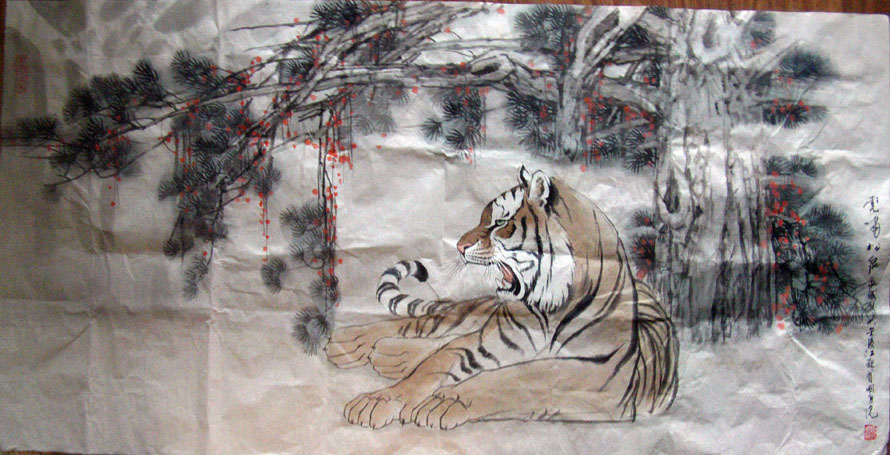 作者：施永成&nbsp;花鸟&nbsp;￥：协商&nbsp;单击鼠标查看大图！