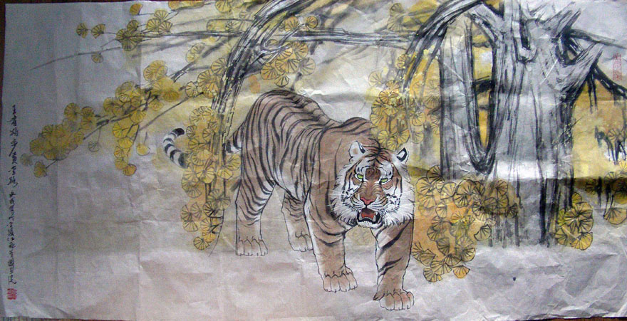 作者：施永成&nbsp;花鸟&nbsp;￥：协商&nbsp;单击鼠标查看大图！