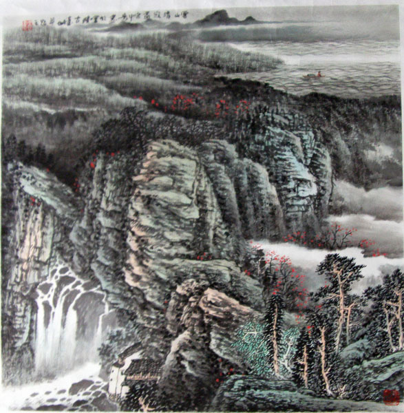 作者：宫中奇&nbsp;山水&nbsp;￥：协商&nbsp;单击鼠标查看大图！