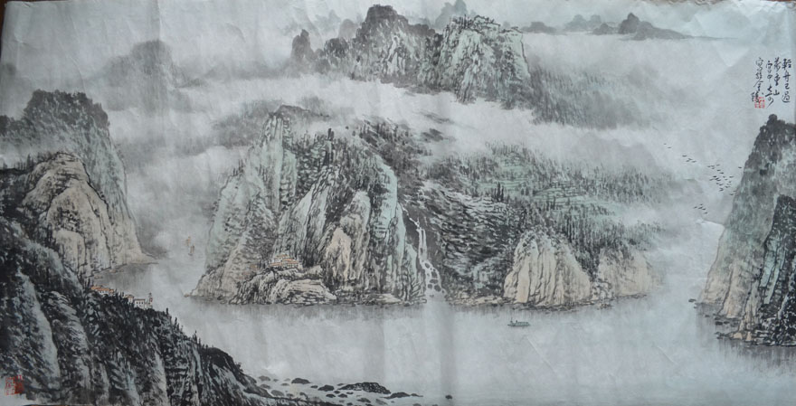 作者：宫中奇&nbsp;山水&nbsp;￥：协商&nbsp;单击鼠标查看大图！