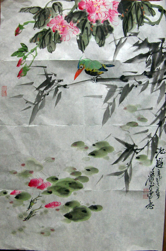 作者：萧 平&nbsp;花鸟&nbsp;￥：协商&nbsp;单击鼠标查看大图！