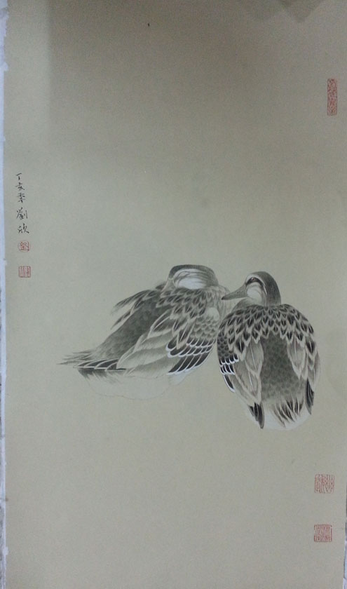 作者：刘欣&nbsp;花鸟&nbsp;￥：协商&nbsp;单击鼠标查看大图！