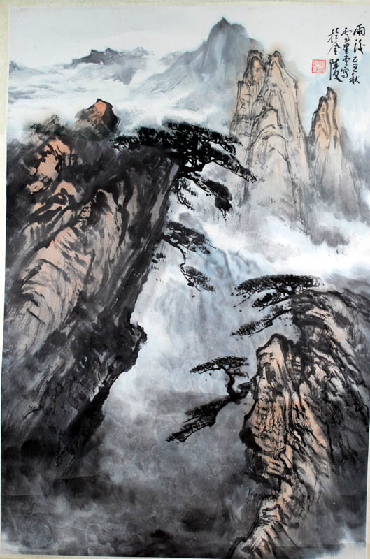 作者：卢星堂&nbsp;《黄山雨霁》&nbsp;￥：协商&nbsp;单击鼠标查看大图！