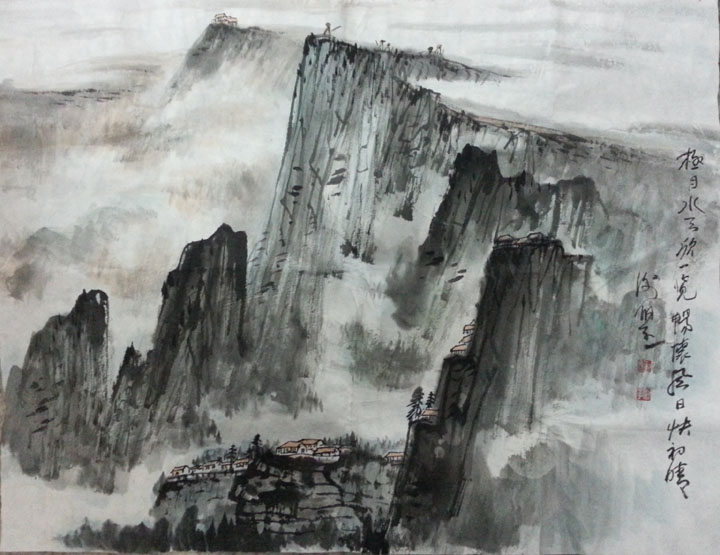 作者：谢伯子&nbsp;山水&nbsp;￥：协商&nbsp;单击鼠标查看大图！