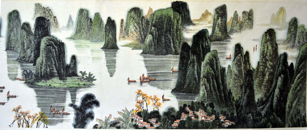 作者：李海陆&nbsp;桂林山水甲天下&nbsp;￥：0000&nbsp;单击鼠标查看大图！