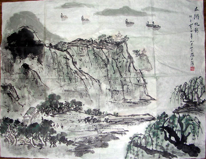 作者：张文俊&nbsp;山水&nbsp;￥：协商&nbsp;单击鼠标查看大图！